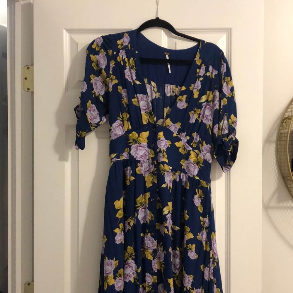 Free People Blue Floral dress